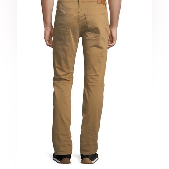 True Religion Rocco Moto Pant Size 40X32 Tobacco Rockabilly Motorcycle Straight - Picture 6 of 10